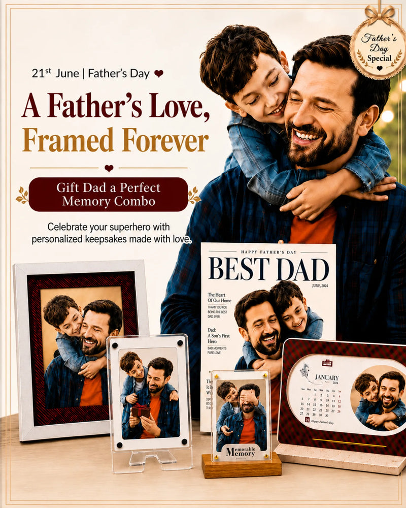 The Ultimate Father's Day Memory Combo – Personalized Gift Set